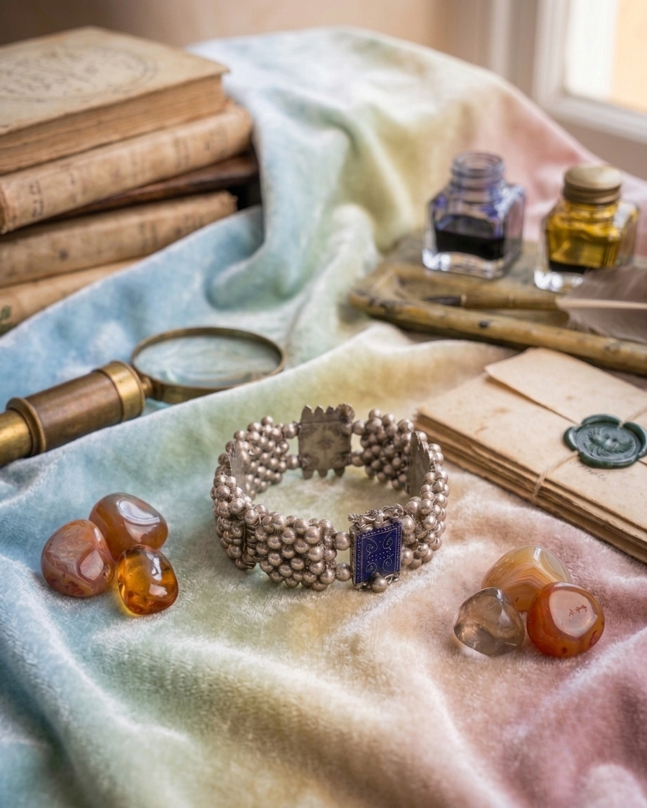 Oxidized Silver Bracelet with Ghungroo Bells for Women & Girls