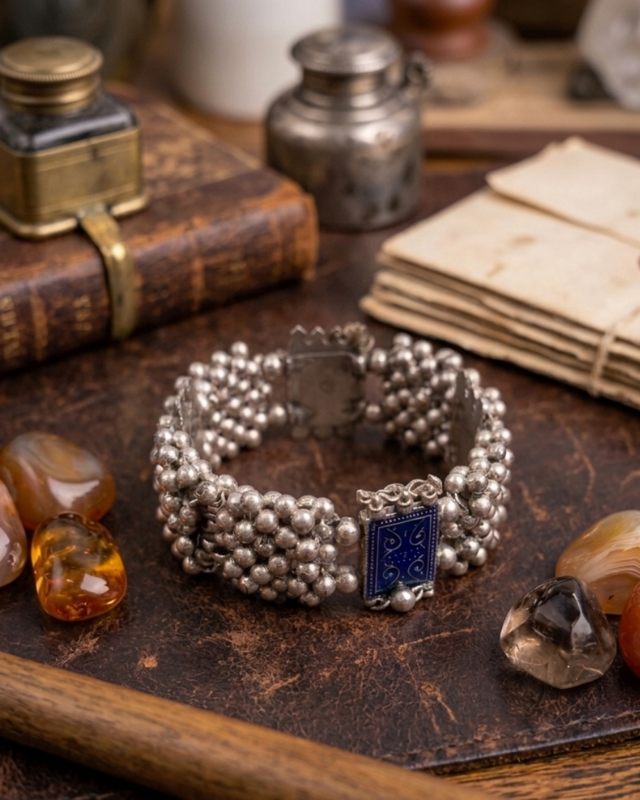 Oxidized Silver Bracelet with Ghungroo Bells for Women & Girls — image 4