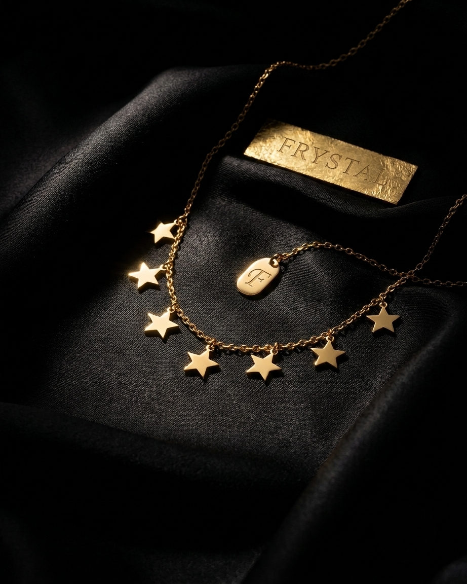 Golden Star Charm Chain Necklace ✨