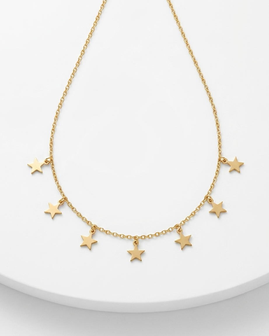 Golden Star Charm Chain Necklace ✨ — image 3