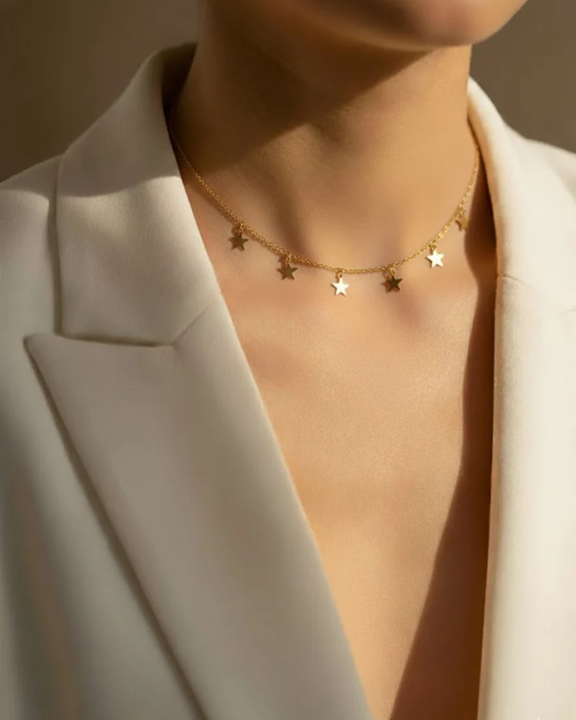 Golden Star Charm Chain Necklace ✨ — image 4