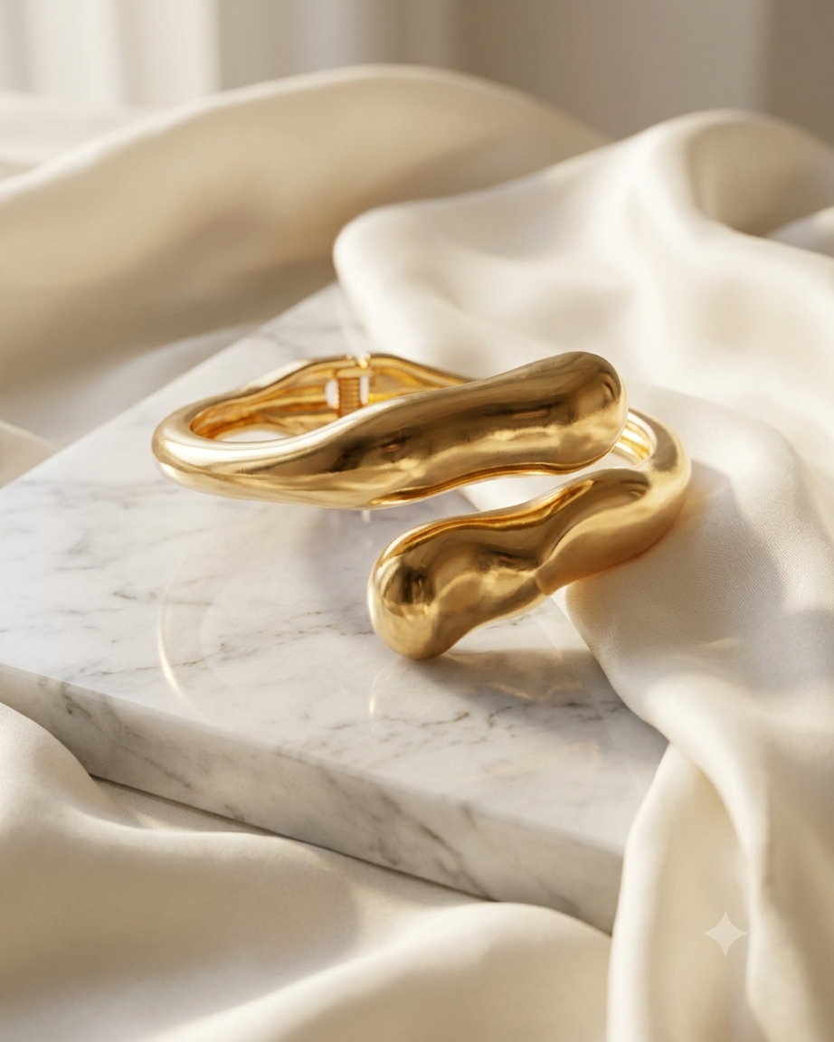 Gold Plated Cuff Bracelet — image 3