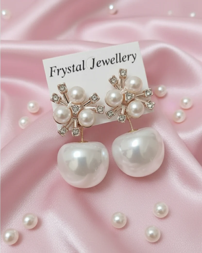 Hanging Opalescent Sphere Earrings