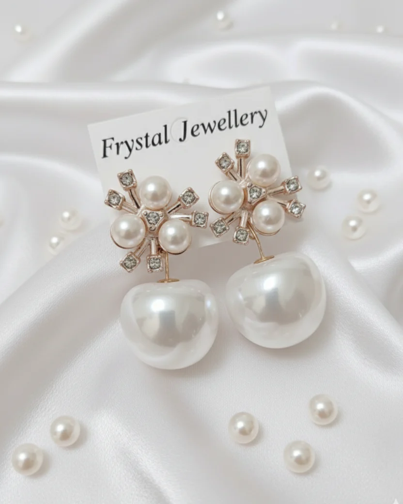 Hanging Opalescent Sphere Earrings — image 3